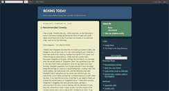Desktop Screenshot of boxingtoday.blogspot.com
