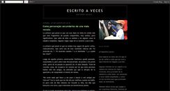 Desktop Screenshot of escritoaveces.blogspot.com