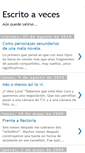 Mobile Screenshot of escritoaveces.blogspot.com