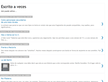 Tablet Screenshot of escritoaveces.blogspot.com