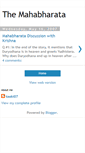 Mobile Screenshot of mahabharataliterature.blogspot.com
