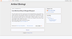 Desktop Screenshot of biologyarticle.blogspot.com