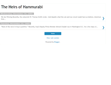 Tablet Screenshot of heirsofhammurabi.blogspot.com