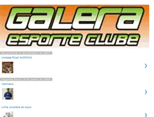 Tablet Screenshot of galeraesporte.blogspot.com