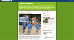 Desktop Screenshot of freedomhonesty.blogspot.com