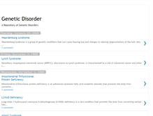 Tablet Screenshot of genetic-disorder.blogspot.com