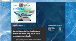 Desktop Screenshot of dental-sience-medicine.blogspot.com