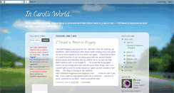 Desktop Screenshot of incarolsworld.blogspot.com