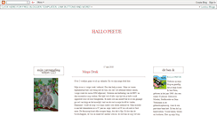 Desktop Screenshot of hallopeetje.blogspot.com