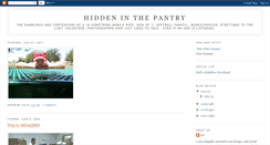 Desktop Screenshot of hiddeninthepantry.blogspot.com