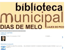 Tablet Screenshot of bibliotecamunicipaldiasdemelo.blogspot.com