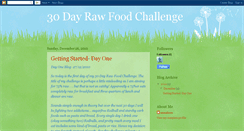 Desktop Screenshot of 30dayrawchallenge.blogspot.com