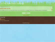 Tablet Screenshot of 30dayrawchallenge.blogspot.com