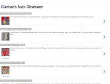 Tablet Screenshot of clarissesocks.blogspot.com