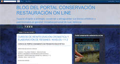 Desktop Screenshot of conservacionrestauracionline.blogspot.com
