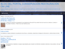 Tablet Screenshot of conservacionrestauracionline.blogspot.com