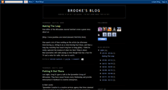 Desktop Screenshot of brookesnextthing.blogspot.com