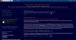 Desktop Screenshot of beyondthesoundbite.blogspot.com