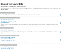 Tablet Screenshot of beyondthesoundbite.blogspot.com