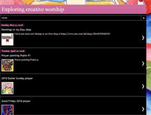 Tablet Screenshot of exploring-creative-worship.blogspot.com