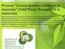 Tablet Screenshot of gestiondesechossolidosamazonia.blogspot.com