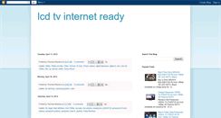 Desktop Screenshot of lcdtvinternetready.blogspot.com