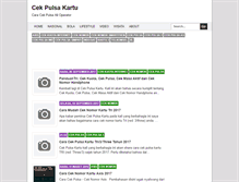 Tablet Screenshot of cekpulsakartu.blogspot.com
