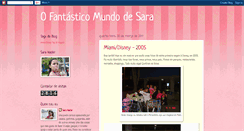 Desktop Screenshot of ofantasticomundodesara.blogspot.com