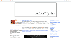 Desktop Screenshot of misskittyboo.blogspot.com