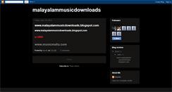 Desktop Screenshot of malayalammusicdownloads.blogspot.com