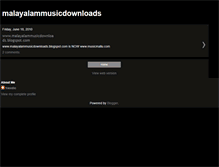 Tablet Screenshot of malayalammusicdownloads.blogspot.com