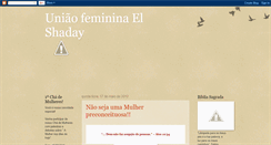 Desktop Screenshot of grupouniaofemininaelshaday.blogspot.com