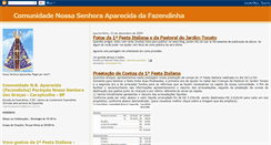 Desktop Screenshot of nossasenhoraaparecidadafazendinha.blogspot.com