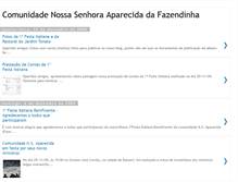 Tablet Screenshot of nossasenhoraaparecidadafazendinha.blogspot.com