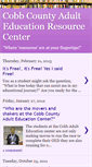 Mobile Screenshot of cobbcoadultedresourcecenter.blogspot.com