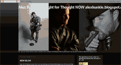 Desktop Screenshot of alexkunklethoughtforthought.blogspot.com