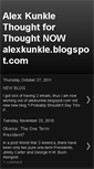 Mobile Screenshot of alexkunklethoughtforthought.blogspot.com