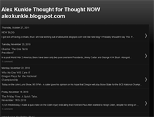 Tablet Screenshot of alexkunklethoughtforthought.blogspot.com