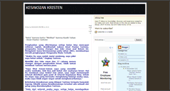 Desktop Screenshot of kesaksian-kristen.blogspot.com