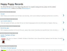 Tablet Screenshot of happypuppyrecords.blogspot.com