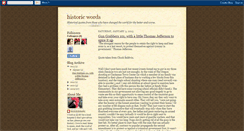 Desktop Screenshot of historicwords.blogspot.com