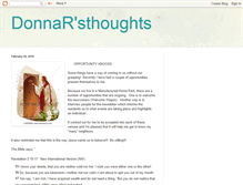 Tablet Screenshot of donnarsthoughts.blogspot.com