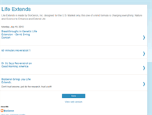 Tablet Screenshot of lifeextends.blogspot.com