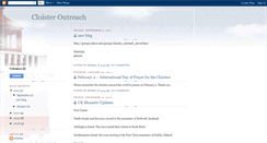 Desktop Screenshot of cloisteroutreach.blogspot.com