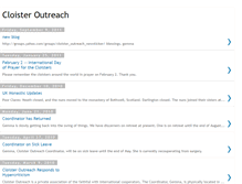 Tablet Screenshot of cloisteroutreach.blogspot.com