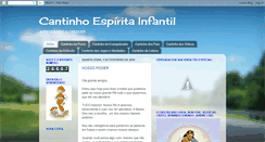 Desktop Screenshot of cantinhoespiritainfantil.blogspot.com