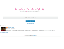 Tablet Screenshot of lozanoclaudia.blogspot.com