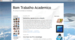 Desktop Screenshot of bomtrabalhoacademico.blogspot.com