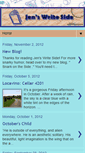Mobile Screenshot of jenswriteside.blogspot.com