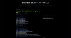 Desktop Screenshot of devibusinessobjectstutorials.blogspot.com